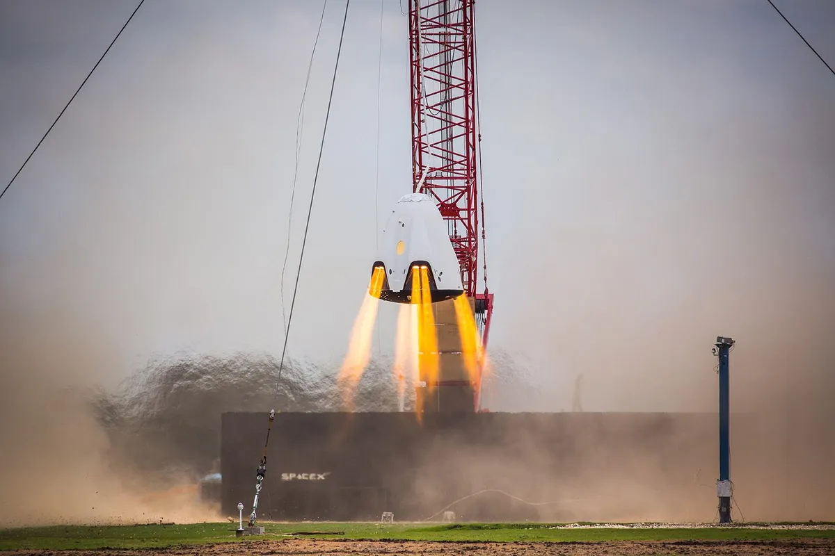 rocket engine test