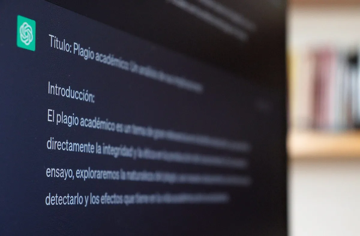 chatbot screen text closeup