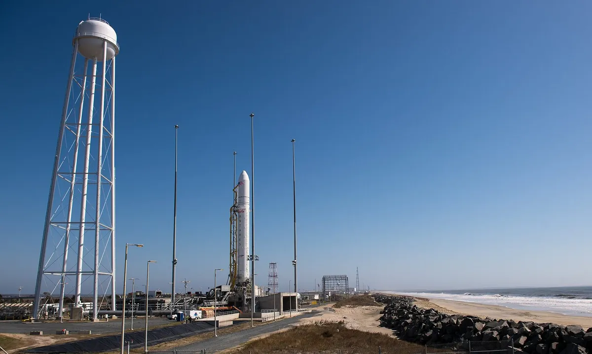 rocket on launch pad