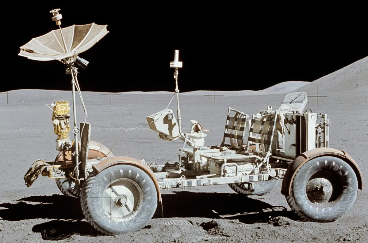lunar rover moon surface
