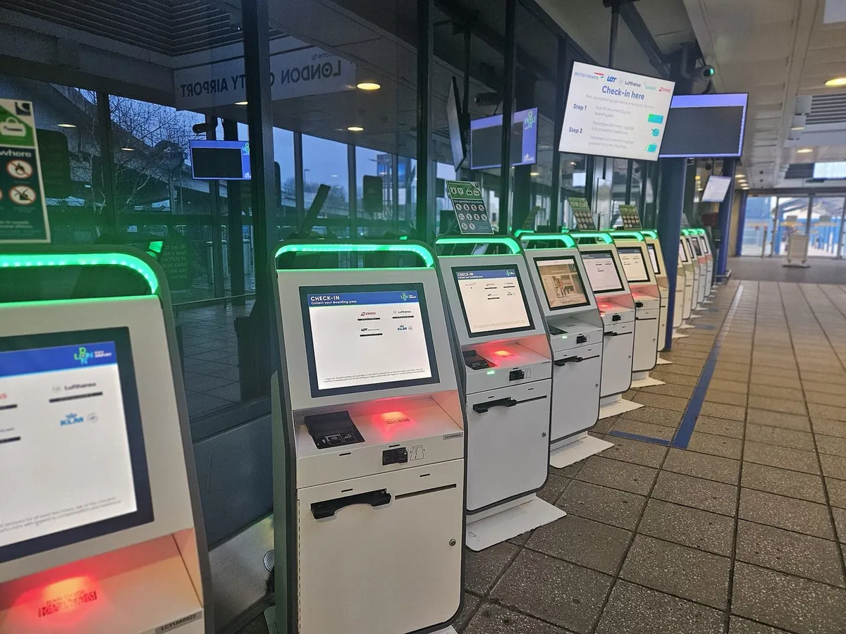 airport check-in kiosk