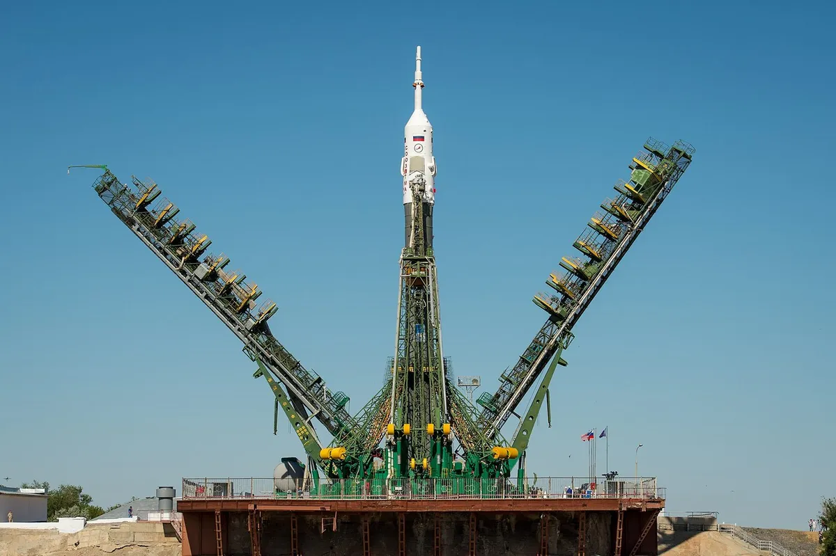 rocket on launch pad
